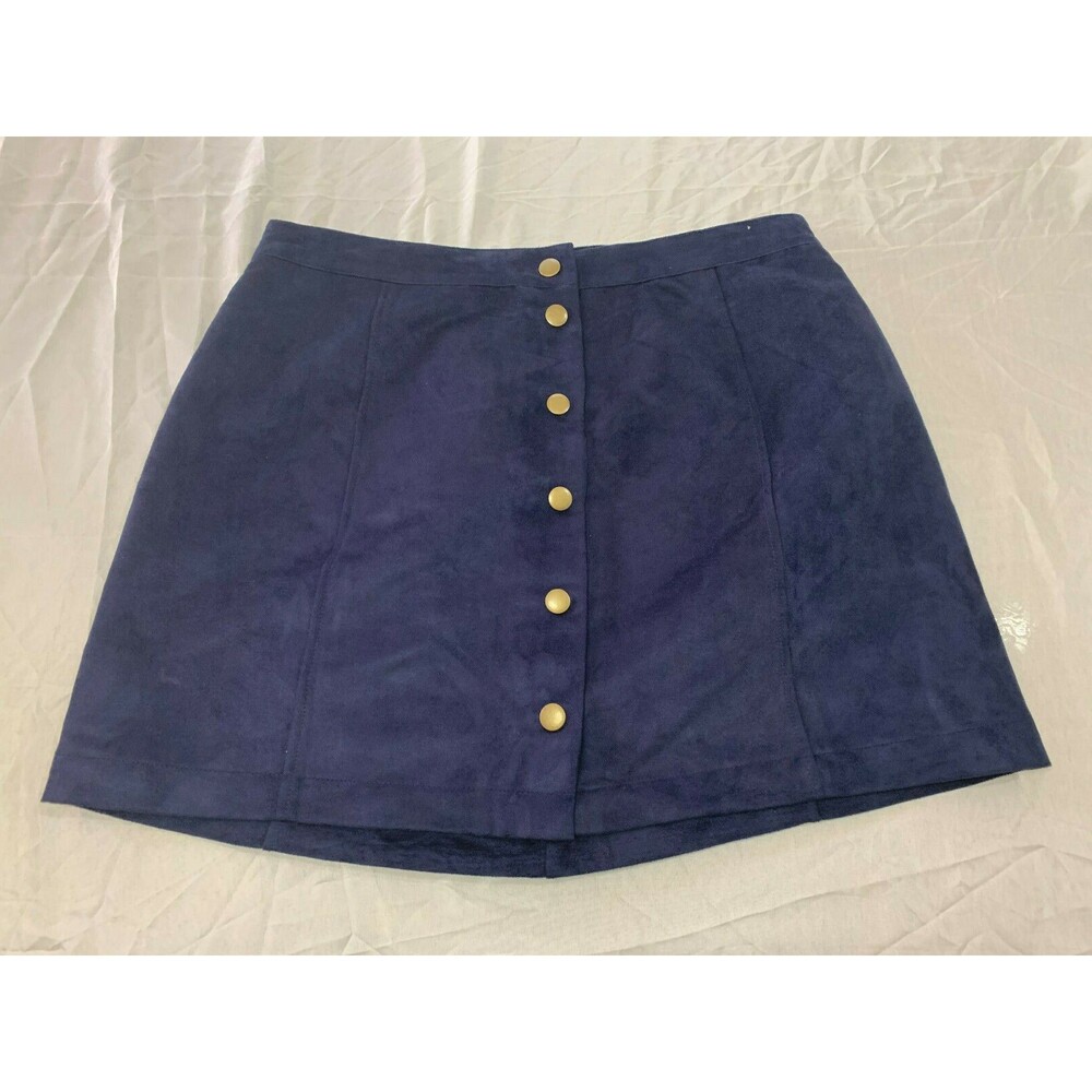 OLD NAVY A LINE WOMENS FAUX MINI SKIRT SIZE 12